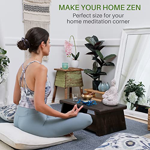 Enso Sensory Uji Premium Paulownia Floor Tables Low Table For Sitting On The Floor - Small Coffee Table Accent Furniture - Meditation And Tea Altar - Folding Tatami Chabudai #TOP6