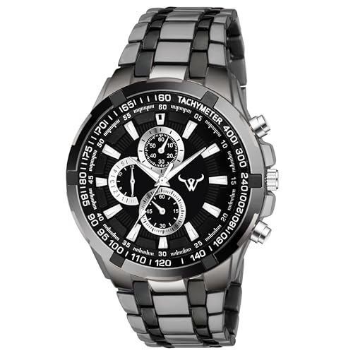 Wild world Lifestyle Chronograph Multi dial Analog Quartz Casual Stainless Steel Wrist Watch for Men - for Office & Formal wear (B0CW6D8ZC8) Amazon Price History, Amazon Price Tracker