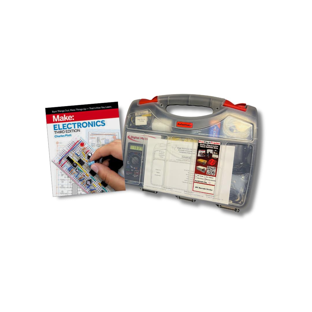 Make: Electronics 3rd Kit 1 y 2 Ultimate Bundle Incluye Book & Deluxe Kits - Principiante Intermedio & Advanced Component Pack sigue experiencias en Make: Electronics Third by Charles Platt