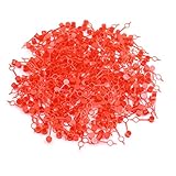 X AUTOHAUX 300 Stück Rot Gumminippel Schmiernippel Staubkappenabdeckung für Auto M6