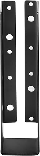 Miniatura 8 de 6 piezas de percha oculta para vigas de luz negra de 2 x 6, acero calibre 14