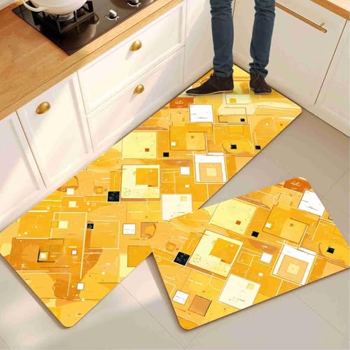 Alfombras de cocina absorbentes lavables para proteger suelos de pasillo y lavadero 2
