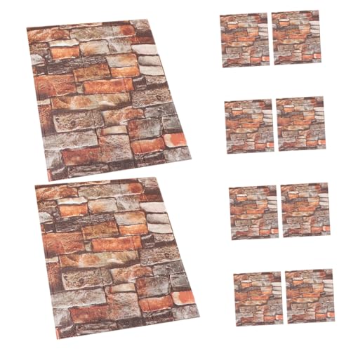 Gadpiparty 10pièces Carreaux Décoratifs Imitation De Autocollants Muraux Pour Cuisine Salle De Bain Salon Lot De Stickers