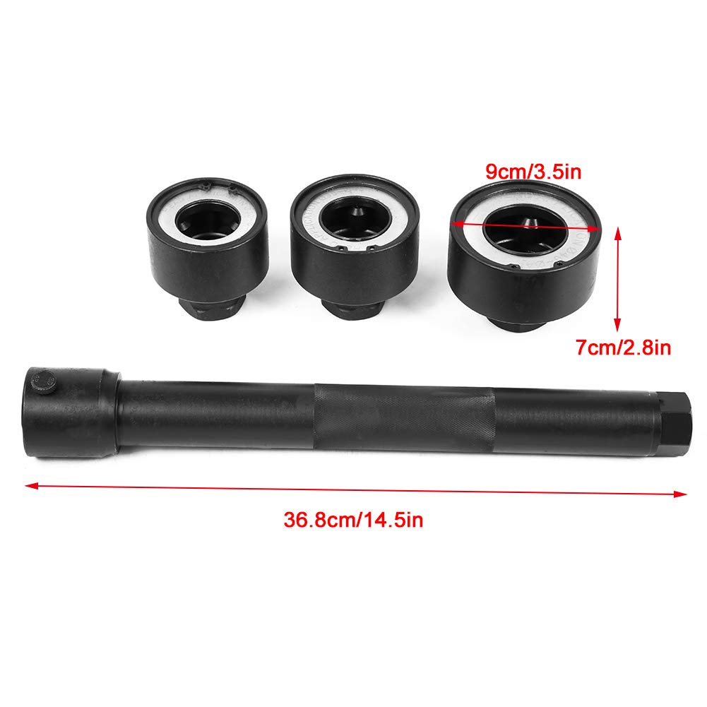 Qiilu 4PCs Steering Rack Knuckle Tool Kit Rod End Track Axial Joint Removal 30-45mm