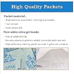 Deisscant Packs 2 Gram 100 Packets Silica Gel Drying Agent Moisture Absorbers Dehumidifiers for Storage - Image 2