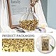 TOAOB 12000 Stück 3 mm Gold Acryl Kristalle Diamanten Tischstreuer Konfetti Klare Strasssteine für Tischdekoration Hochzeit Braut Dekoration Vasenperlen
