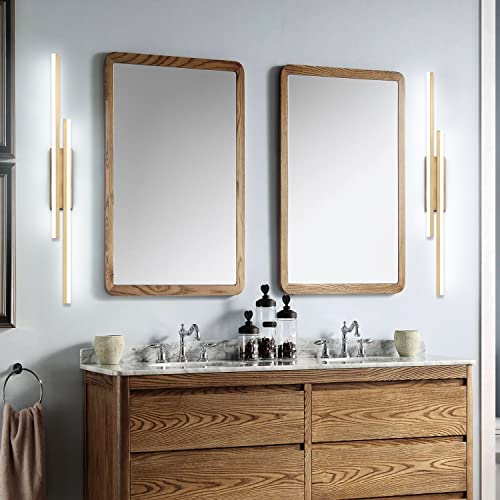 Image of PRESDE 48 Inch Bathroom Light Fixtures Brushed Gold Vanity Light Bar LED Modern Bath Lighting Over Mirror Dimmable