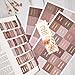 Laminated Bible Tabs, Bible Study Supplies, Large Print Bible Book Tabs for Women and Men, (Gold Foil Embossed Lettering) Bible Labels Index Tabs, Bible Accessories for Easy Navigation(Mocha Tone)