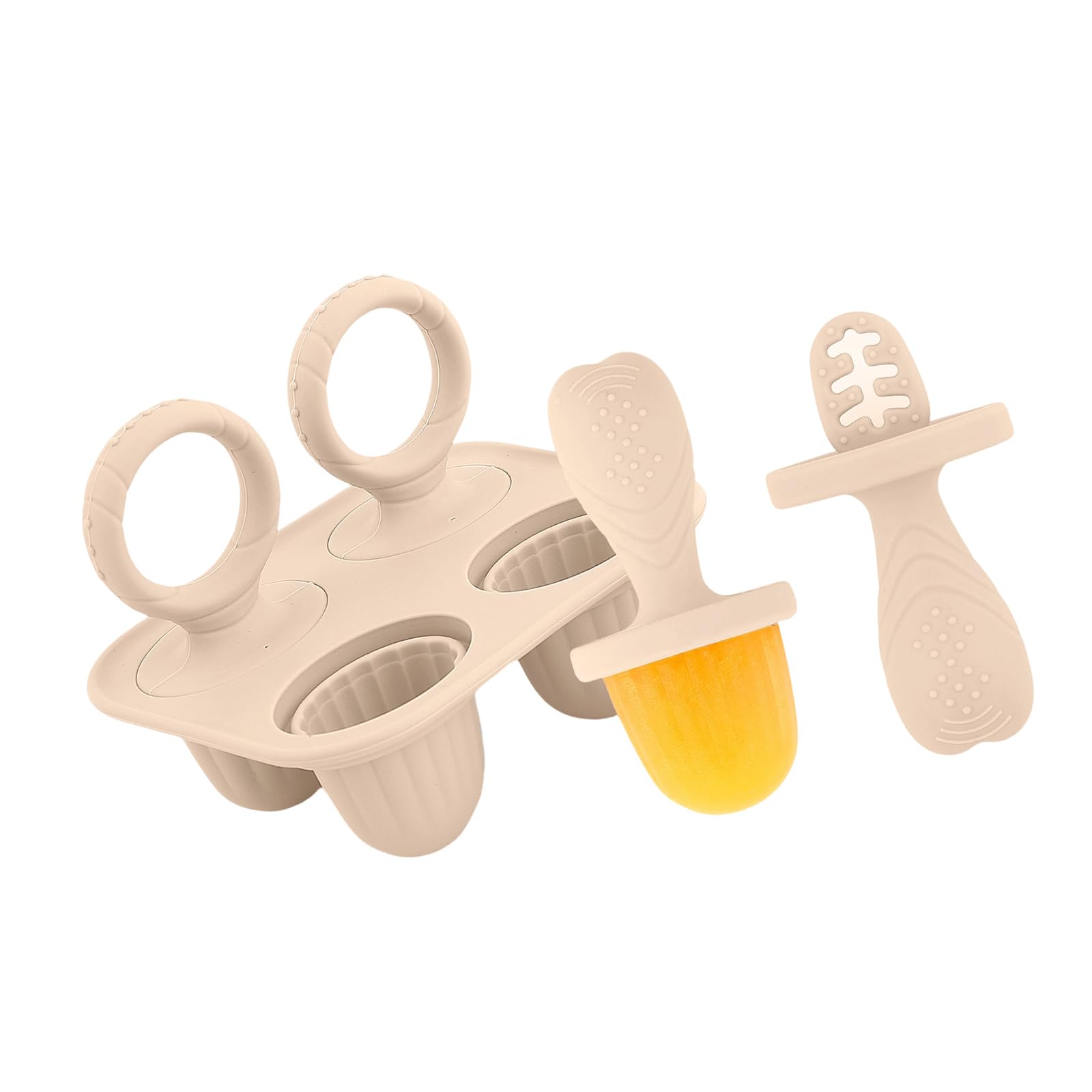 Zxfdsfdbnm Childrens Popsicles Tray Flexible Freezers Maker Popsicles Maker Quick Unmolding for Parent Child Cooking Activity Multicolor Ices Molds