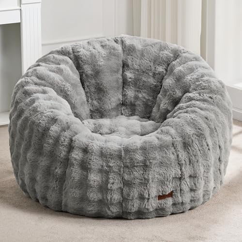Oversized Bean Bag Chair for Adults (Bubble Grey)