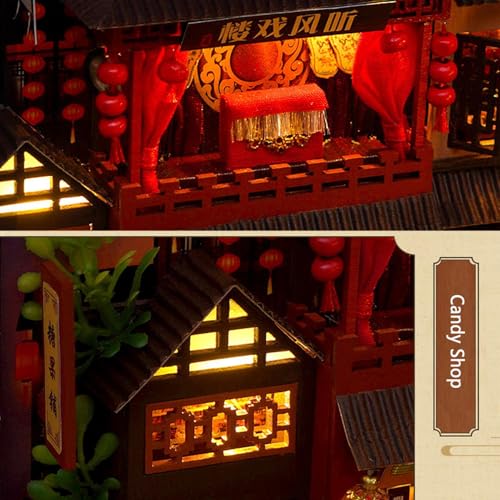 Decoración de mesa con kit de esquina de libro en miniatura para salones 7