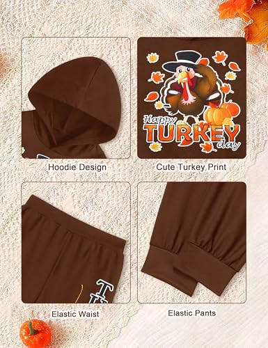 Image of Toddler Boy Clothes Dinosaur Printed Hoodies Toddler Clothes for Boys Long Sleeve Sweatpants Set T-Rex Outfits 3-7t