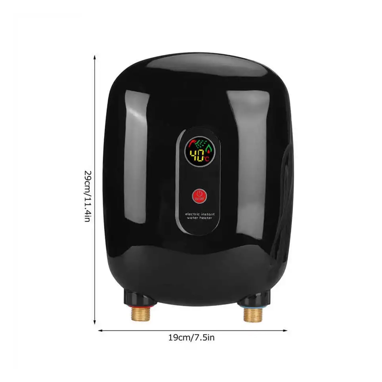 Chauffe-Eau Instantané Sans RéServoir, Chauffe-eau Intelligent Ménage Mini Chauffe-eau Électrique Chauffe-eau Instantané Sans Réservoir Machine De Chauffage Installation Facile Chauffage Rapide Et Sta