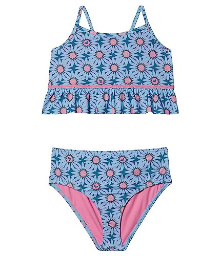 Roxy Girls' Bold Florals Crop Top Swimsuit Set