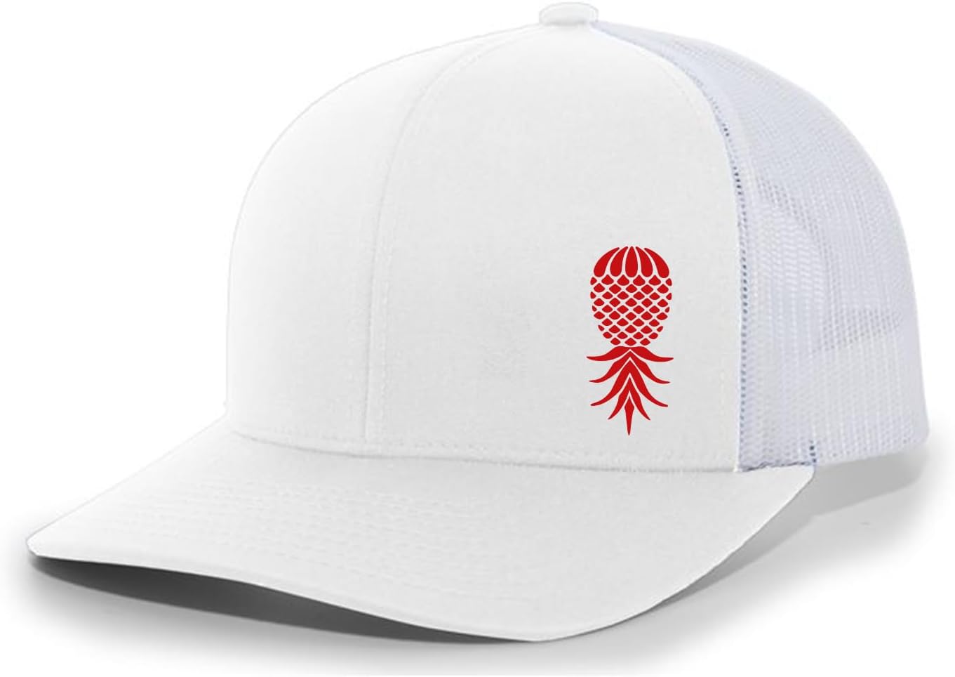 Trenz Shirt Company Men's Upside Down Pineapple Embroidered Mesh Back Trucker Hat Baseball Cap