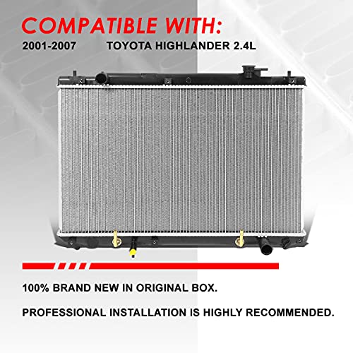Image of Auto Dynasty 2453 Radiator for 2001-2007 Toyota Highlander 2.4L