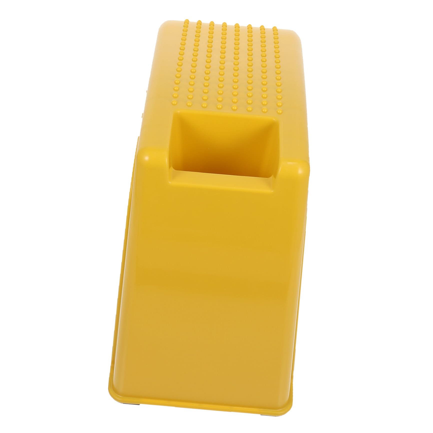 BESTYASH Sgabello Supporto Compatto in Plastica Gialla per Pedicure | Uso per Salone e Casa, Portata Stabile Base Antiscivolo, Comfort Durante la Cura del Piede