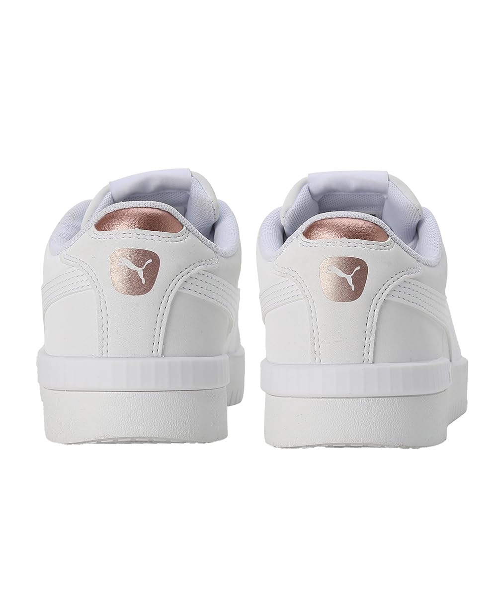PUMA Jada Renew Nubuck, Girls Football Boots, Puma White Rose Gold, 37.5 EU thumbnail 4
