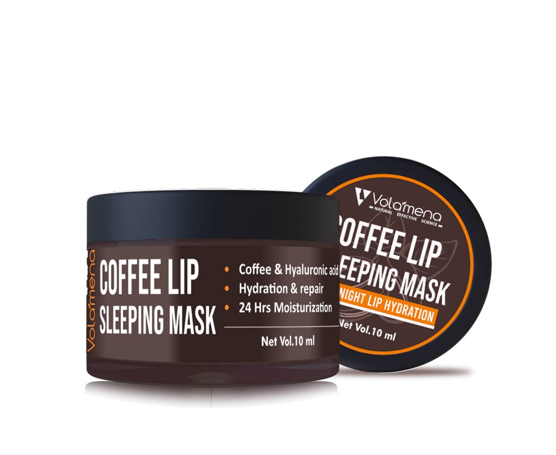 Volamena Coffee Lip Sleeping mask I Repairs chapped lips & also reduces pigmentation, 10 ml-image-33