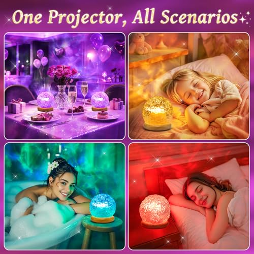Image of Ambient Lighting, 216 Modes Mood Lighting, 3-in-1 Sunset Lamp & Ocean Lamp & Northern Lights Projector with Remote, Room Lights for Bedroom,Gifts for Teenage Girls,13 Year Old Girl Gifts