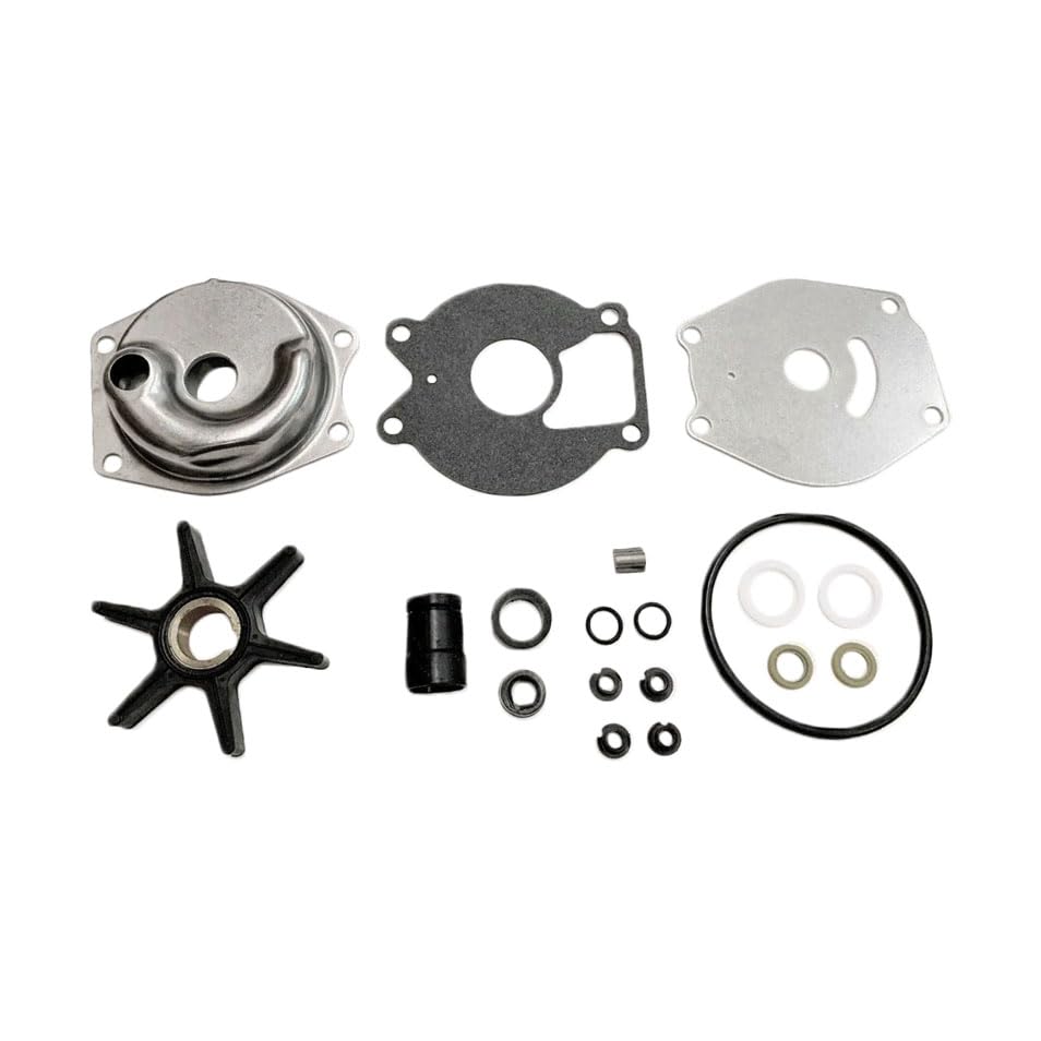 Water Pump Repair Kit with Impeller Replacement for Mercury Mariner 2 Stroke 15-25 HP 4 Stroke 9.9-15 HP - 99157T2, 46-99157T2