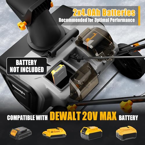 Electric Snow Thrower Cordless Battery