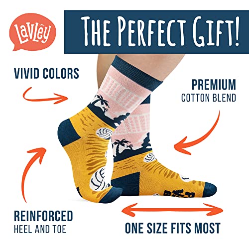 I'd Rather Be - Funny Socks Novelty Gift For Men, Women And Teens (Volleyball) #TOP1