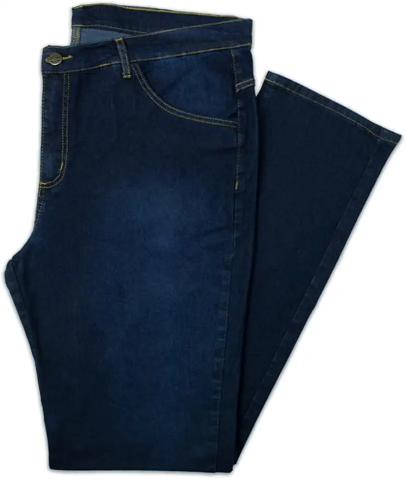 Calça Jeans Plus Size Masculina Tradicional Almix