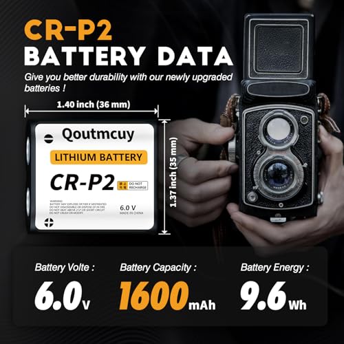 Image of CR-P2 6V Lithium Battery (10-Pack) 1600mAh - Replacement for 223A, 2CR - P2, EL223AP, and DL223A Batteries