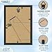 Icona Bay 4x6 Black Picture Frame, Modern Step-Down Molding for Wall Mount & Tabletop Display, Wood Composite Photo Frame, Joy Collection
