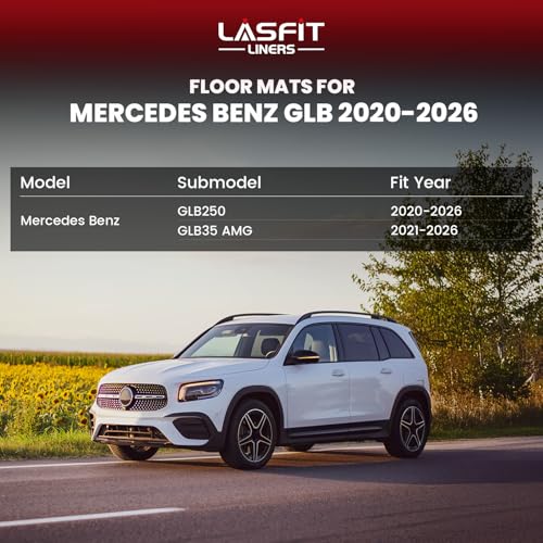 Image of LASFIT Floor Mats & Cargo Mat with Seatback for Mercedes Benz GLB 2020-2026
