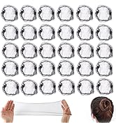 30 Stück Unsichtbare Haarnetze, Feinmaschig Ballettbrötchen Haarnetz, Haarnetze Elastische für Kr...