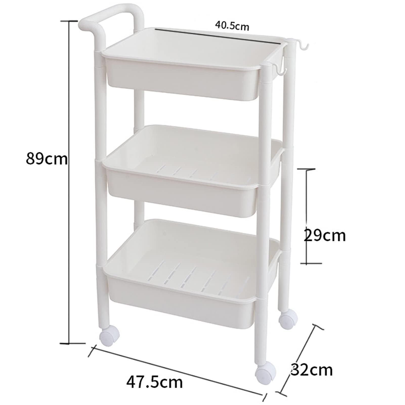 Carro Cocina Carro Auxiliar Carrito Cocina Carrito De Servicio Rodante Con Estante De Almacenamiento Móvil Con Ruedas, Carrito De Servicio Multifunción Para Cocina, Oficina Y Baño Carrito Auxiliar Car