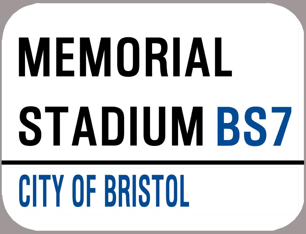 Yelaceccb Tin Sign A13721 Bristol Metal Street Sign Memorial Stadium Street Sign 8X12 Inches