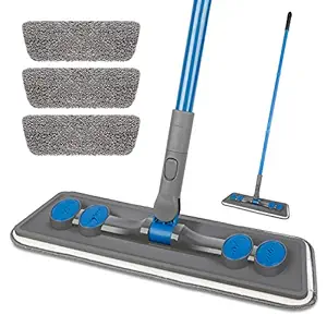 Flat Floor Mop with 3 Pads