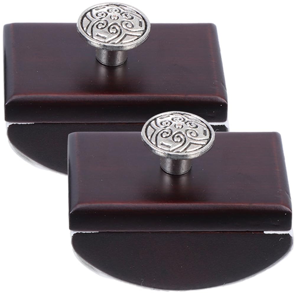 Milisten 2Pcs Portable Wooden Ink Blotter Rocker for Quick Drying Pen Ink Absorption Desk Blotting Paper Tool for Office and School Use