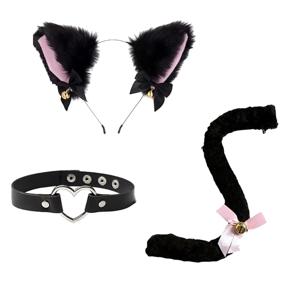 Amazon.com: ccHuDE 3 Pcs Cat Cosplay Costume Set Plush  display picture 3