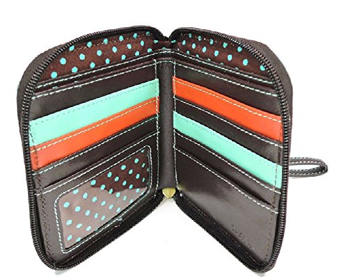Image of CHALA Zip Around Wallet, Wristlet, 8 Credit Card Slots, Sturdy Pu Leather