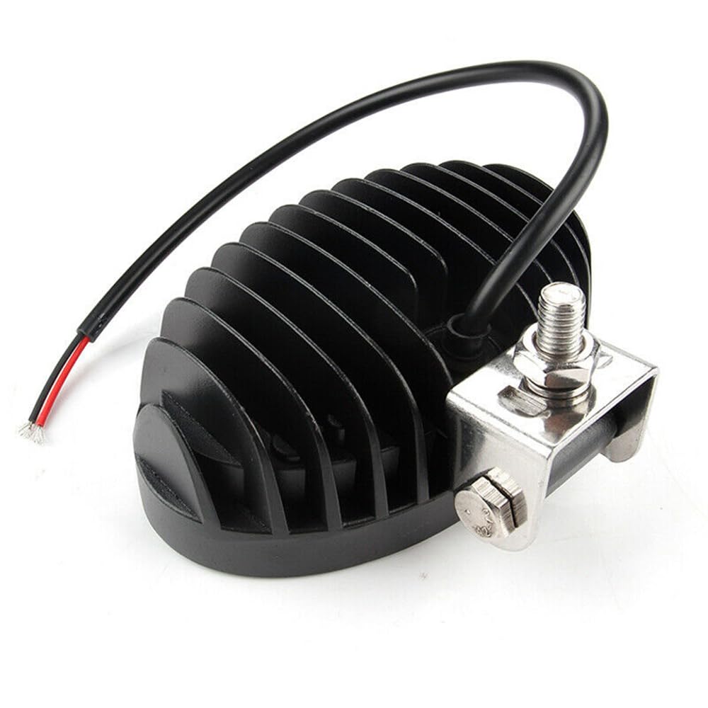 Faretto da lavoro da 24 W antiurto LED 6000 K Fendinebbia da 5 pollici Lampada da lavoro ovale per trattori fuoristrada Fascio di inondazione 12 V 24 V 1 paio