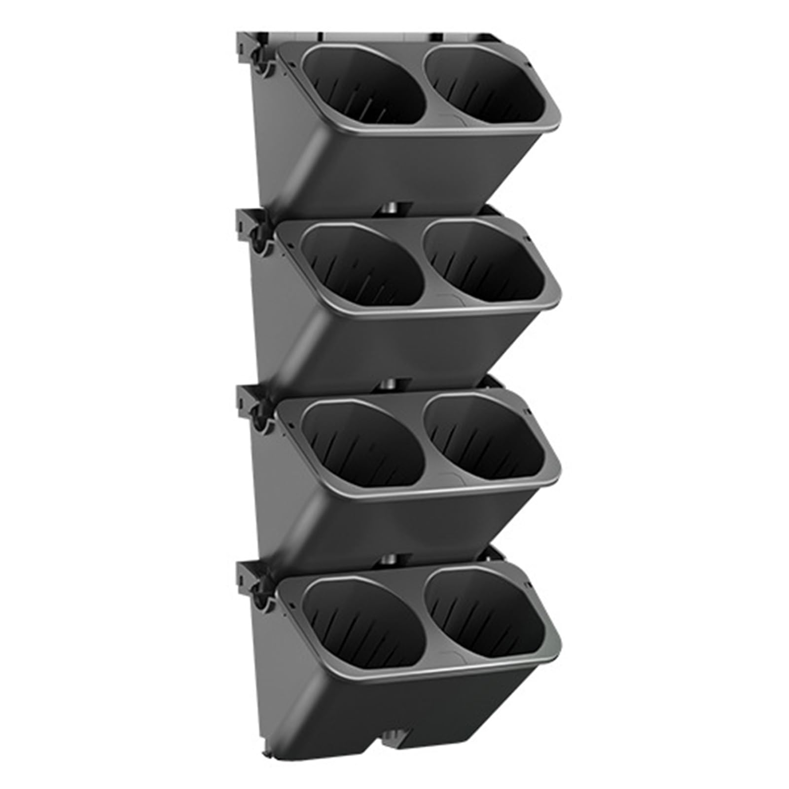 Piceioep Space Efficient Hanging Flower Pots Wall Hanging Outdoor Garden Planter Pots Flower Vegetable Growing Container Modern Planter