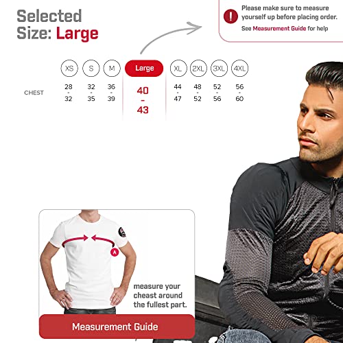 Wicked Stock Motorcycle Armor Shirt For Men Womens-Motorcycle Riding Shirt-Ce Protective Padded Riding Shirt (Black, Large) #TOP2