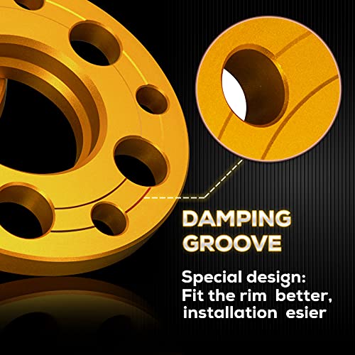 Image of KSP 5X130 Wheel Spacers for Porsche Cayman Caynne Panamera 911, 15mm Aluminum Spacers With Hub Lip fit Boxster 718 924 928 968 944 986 996 997 Volkswagen Touareg Q7, 5x130 to 5x130 PCD 71.5mm Hub Bore