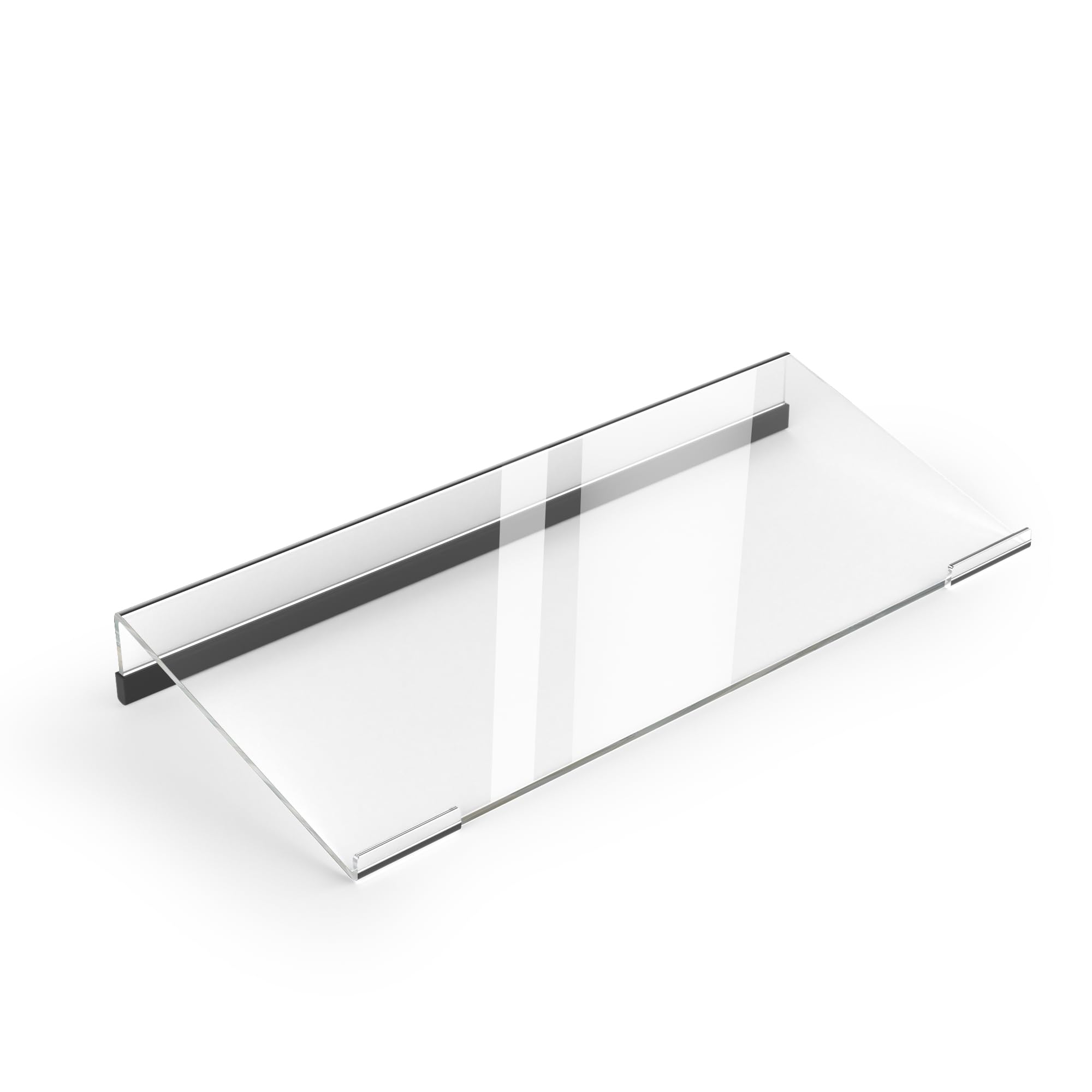 Small Computer Acrylic Keyboard Stand, 11.8 x 5.1 Inch- keyboard stand for desktop for 78 Keys Keyboard, Acrylic Keyboard Riser Lift for Desk, keyboard Holder for Mini, Apple Magic Keyboard