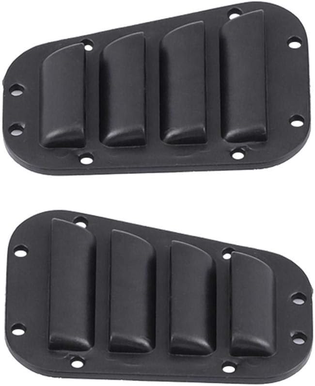 RC Car Intake Grille & Engine Cover Hinge, Plastic Intake Grilles Engine Cover Hinges Set with Stickers for -4 1/10 Scale RC Car Upgrade Accessory