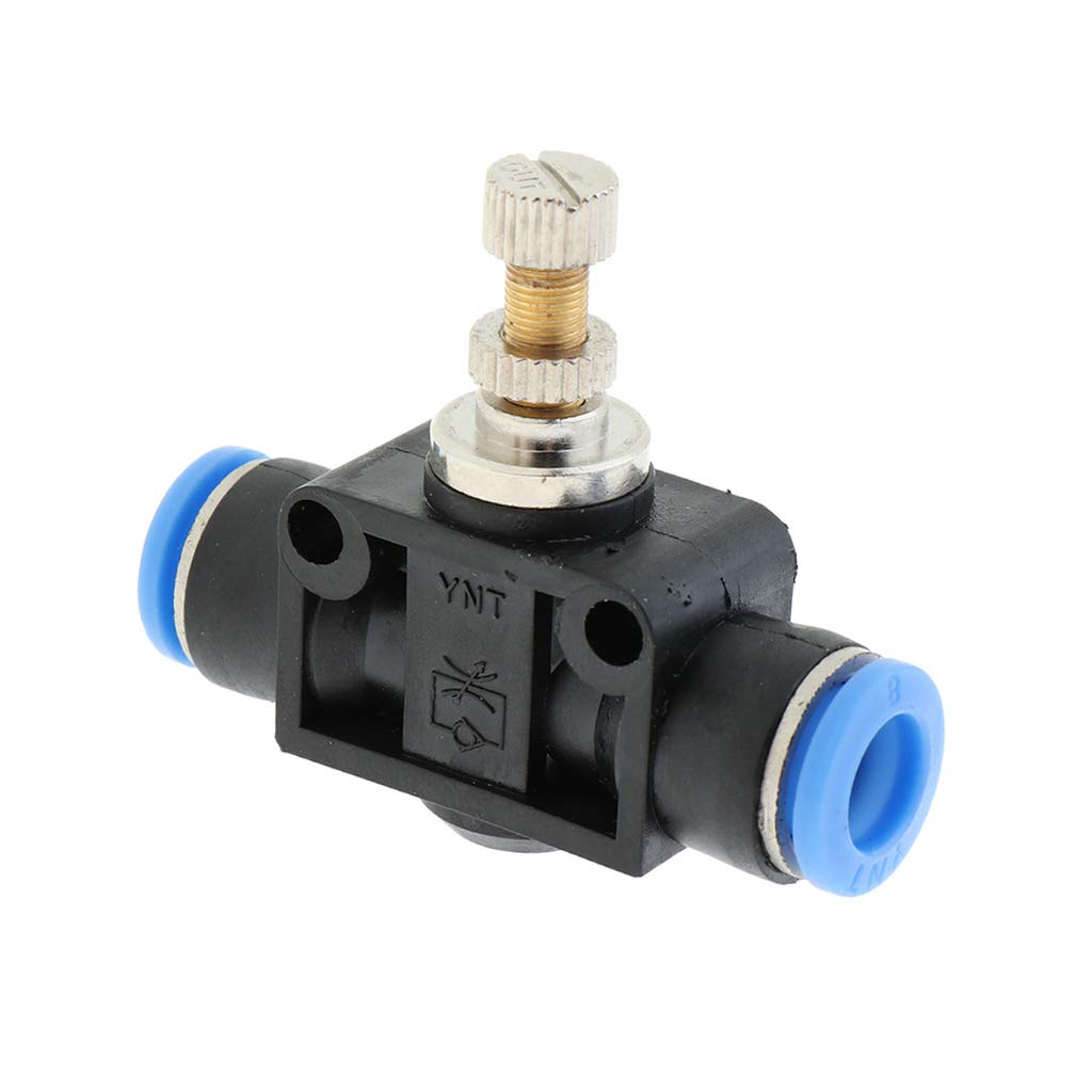 freneci Limiteur De Débit d'air des Contrôleurs De Vitesse pour Les Cylindres Et Le - 8mm
