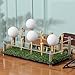 Lunmon Acrylic Metal Golf Ball Display Case Golf Ball Holder with Black Base and Turf Golf Ball Stand Display Box for Golf Ball Decoration