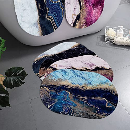 IVAZA-Soft-Silicone-Bathroom-Mat-Diatomite-Door-Mat-Anti-Slip-Bath-Mat-Quick-Drying-Absorbent-Mat-for-Home-and-Kitchen-40-x-60-cm-Multi-Color-1 Soft Silicone Bathroom Mat