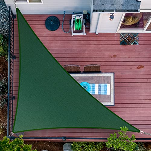 Voile d'ombrage triangle droit 1,5x1,5x2,3m vert perméable - 2