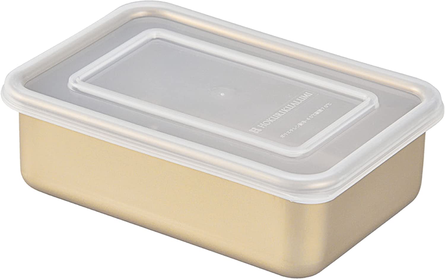 Amazon｜北陸アルミ 保存容器 8号 アルミ 日本製 昭和レトロな黄金色