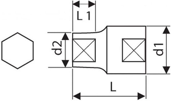 Britool E034108B 6-Point Drive Sockets